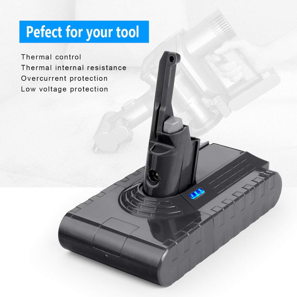 Replacement for Dyson V8 SV10 Li Ion Battery V8 SV10 Li Ion Battery 3000mA