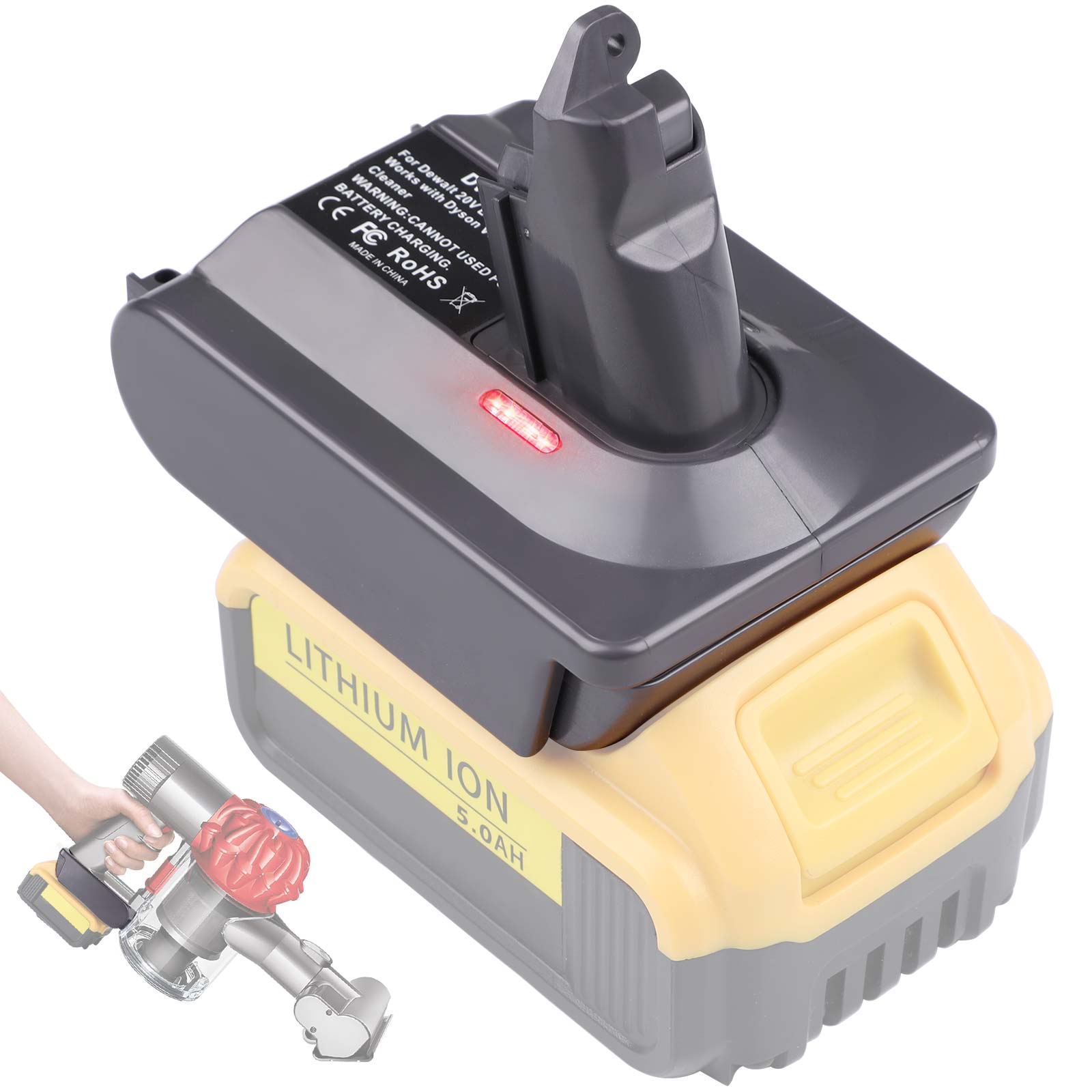 Bosch Dewalt To Dyson V6 Battery Adapter For Dyson V6
