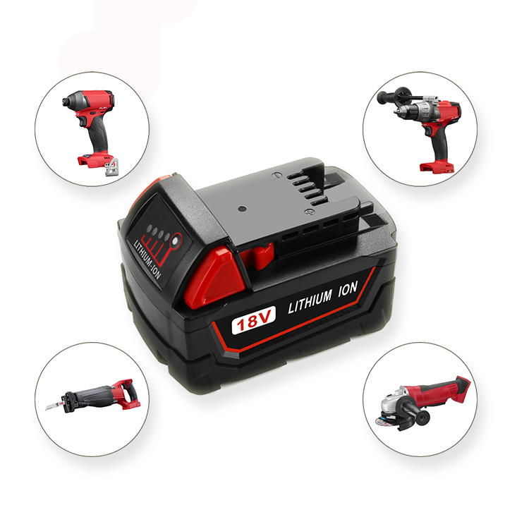 Milwaukee M18 5.0Ah Battery M18 REDLITHIUM HIGH OUTPUT XC8.0 Battery