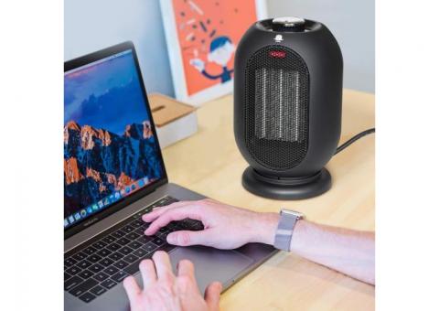 China Oscillating Electric Fan Heater 220v Small Smart Home Electric Portable Personal Mini Room Ptc Air Fan Heater For Room